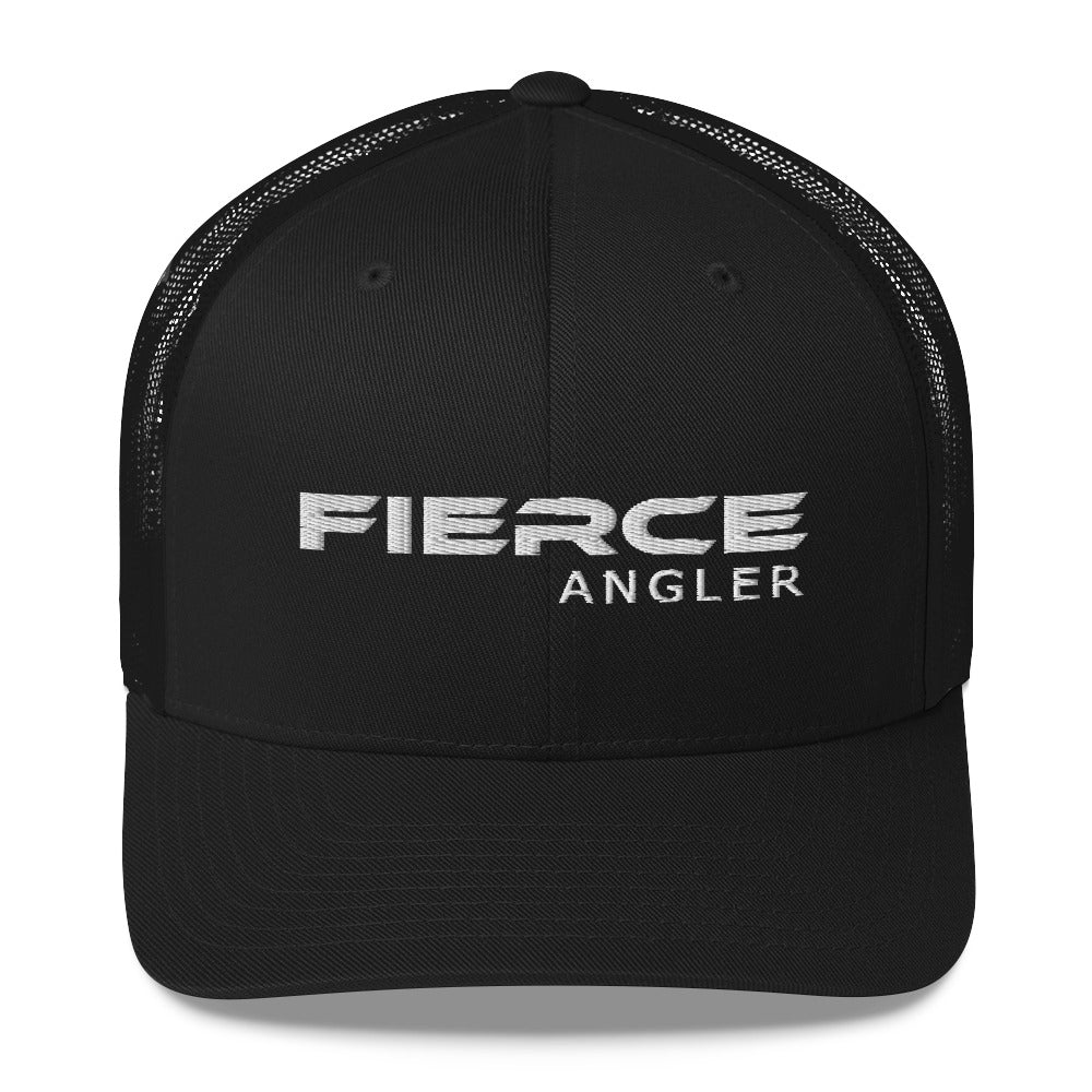 Fierce Angler Black Embroidered Hat